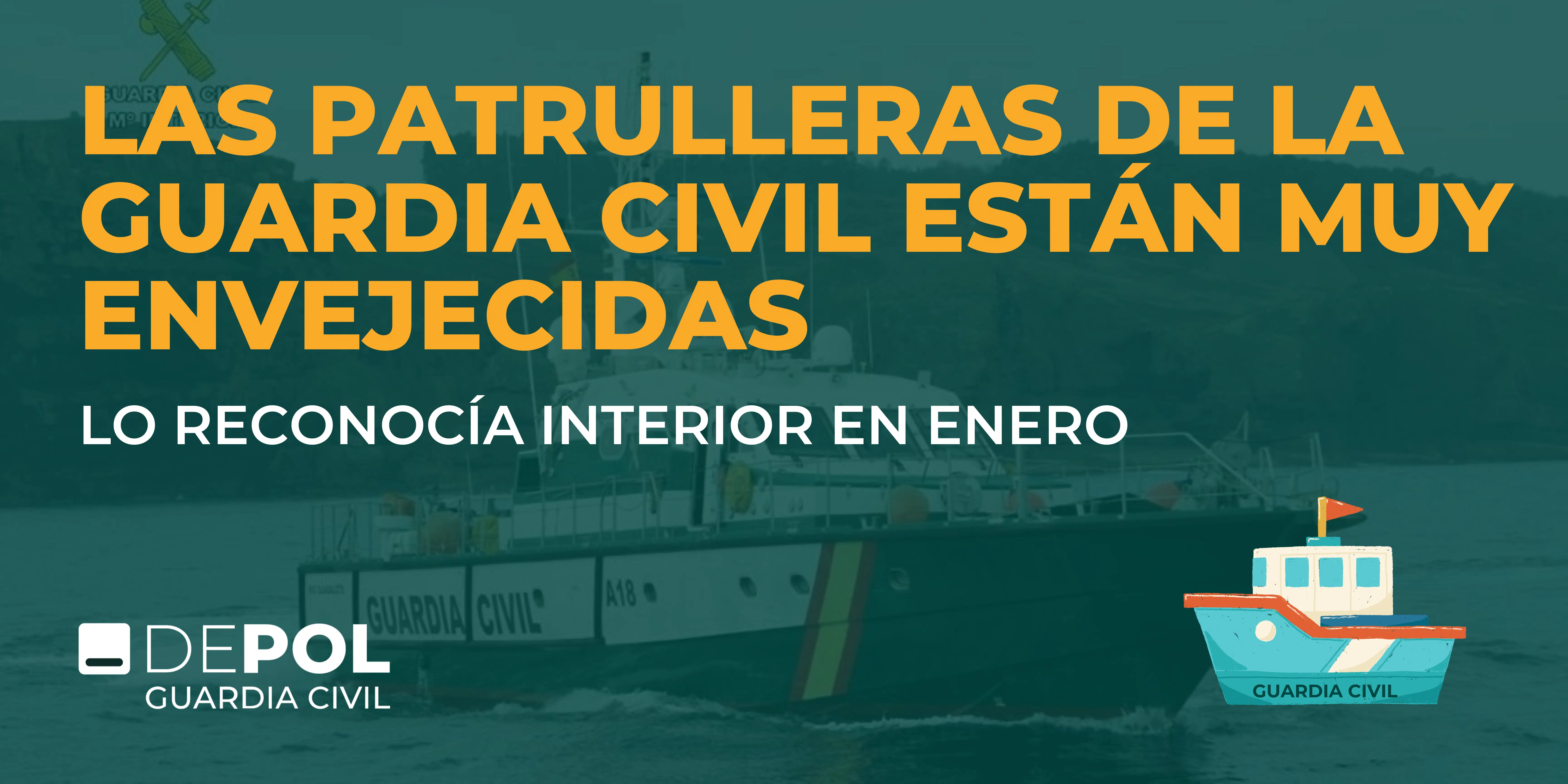 Interior admitía el mes pasado que las patrulleras de la Guardia Civil están muy envejecidas